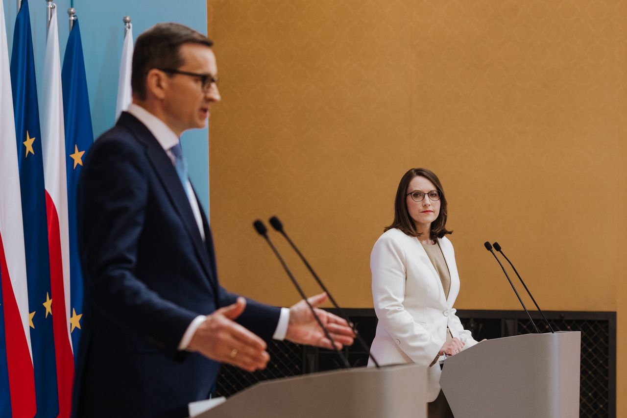 Mateusz Morawiecki i Magdalena Rzeczkowska