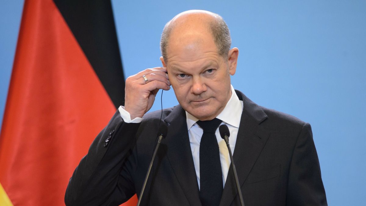 Kanclerz Niemiec Olaf Scholz w Warszawie12.12.2021 Warszawa Kanclerz Niemiec Olaf Scholz w Warszawie n/z Olaf Sholz fot. Zbyszek Kaczmarek/REPORTERZbyszek Kaczmarek/REPORTER