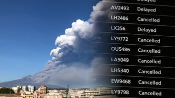 Etna wstrzymała loty z Katanii. Lotnisko pozostaje zamknięte
