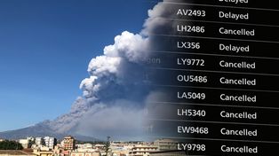Etna wstrzymała loty z Katanii. Lotnisko pozostaje zamknięte