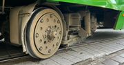 Wykolejenie tramwaju na Rondzie Kaponiera w Poznaniu
