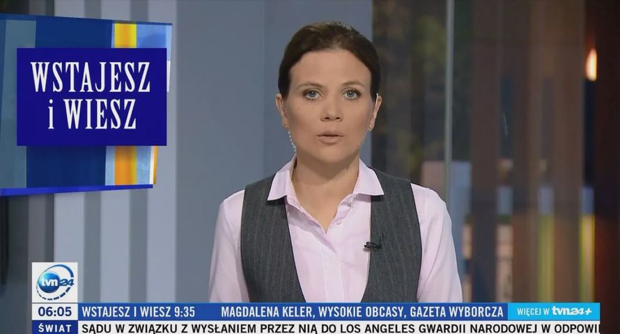 Prezenterka TTV pojawia się w poranku TVN24