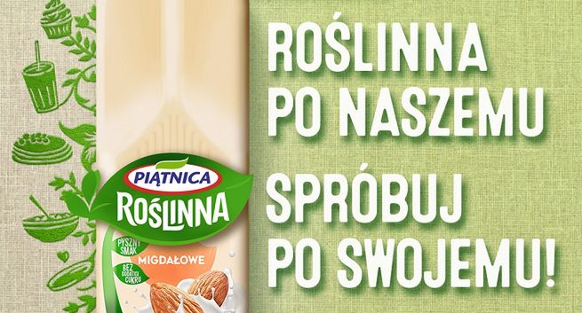 Piątnica wprowadza nowy wariant napojów roślinnych i wspiera je kampanią
