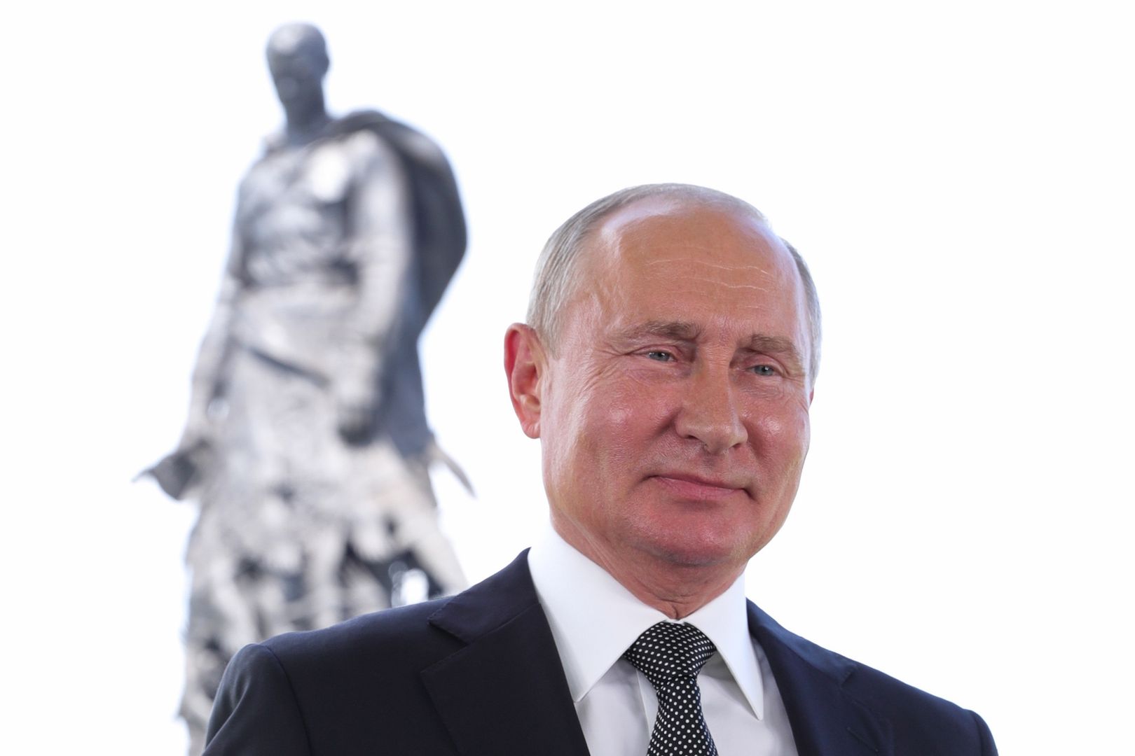 TVER REGION, RUSSIA - JUNE 30, 2020: Russia's President Vladimir Putin addresses Russian citizens on the eve of the main day of voting on amendments to the Russian Constitution. Mikhail Klimentyev/Russian Presidential Press and Information Office/TASS (Photo by Mikhail Klimentyev\TASS via Getty Images)