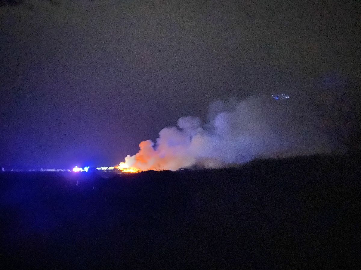 Pożar w Southwold w hrabstwie Suffolk