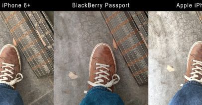 Test: Aparat BlackBerry Passport vs. iPhone 6