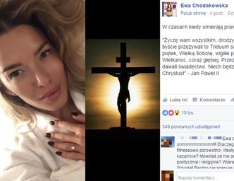 Chodakowska pokazuje ZDJĘCIE KRZYŻA, fanki są OBURZONE: "Wrzucasz jakiś KATOLICKI BEŁKOT! Życzę ci, żebyś OTWORZYŁA OCZY!"
