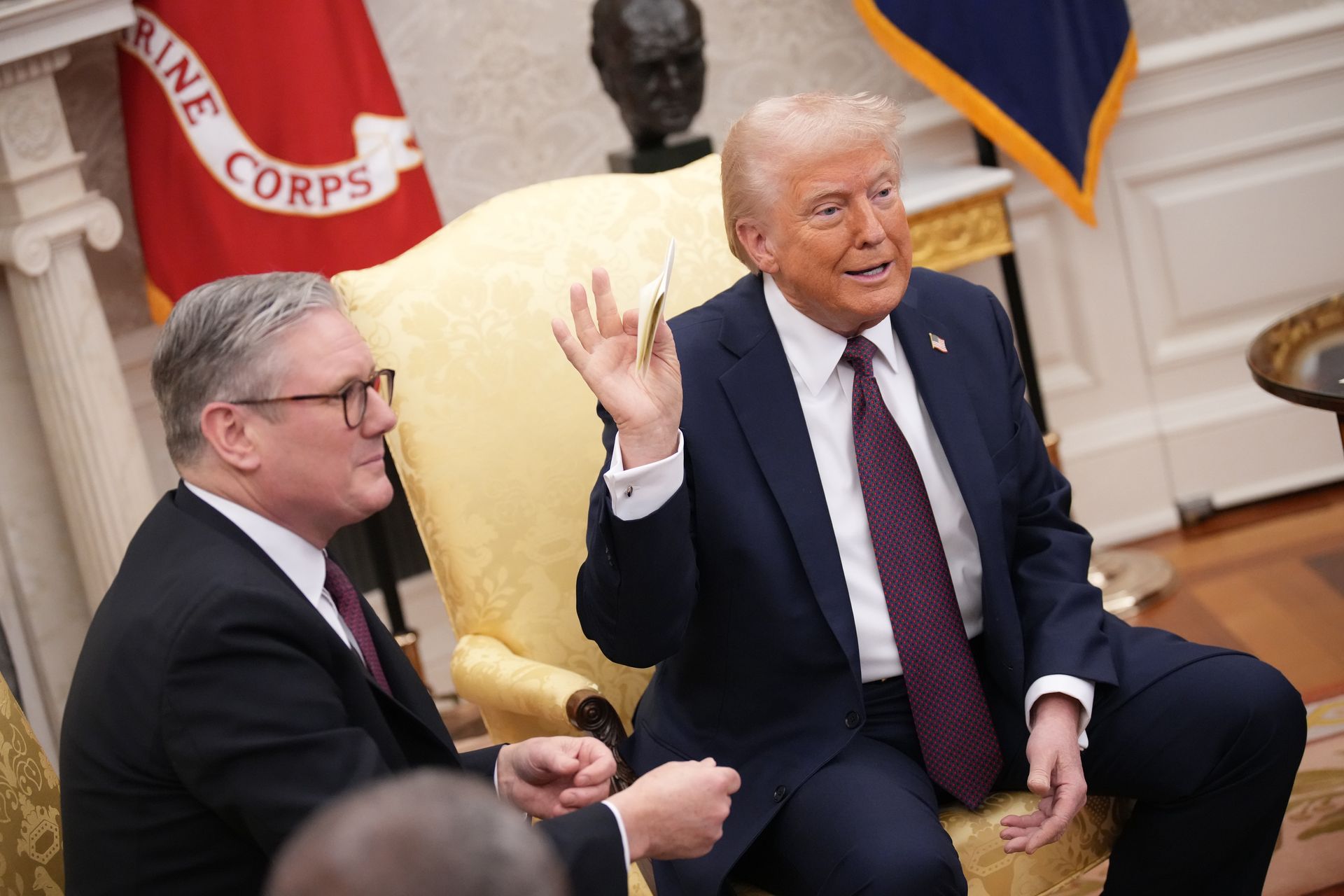 "Ja to powiedziałem? Niemożliwe". Trump zaskoczył w Białym Domu