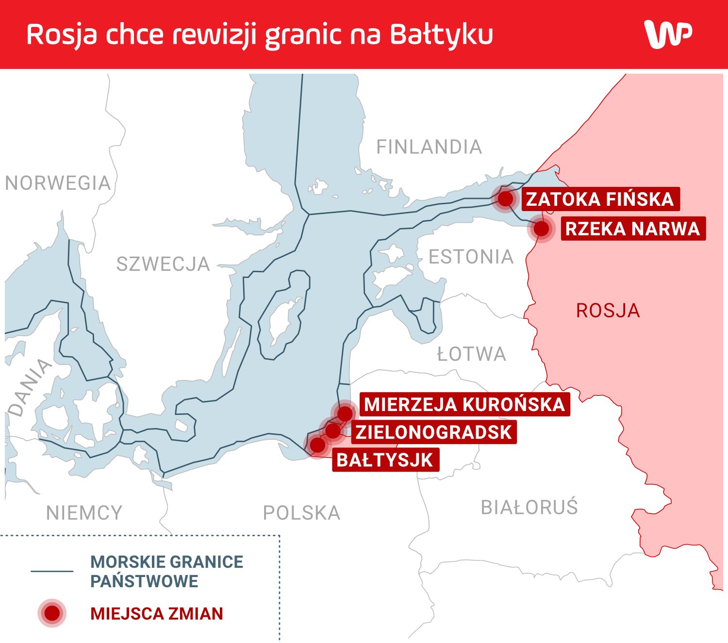 Rosja opublikowała mapy z liniami wytyczającymi przebieg ich wód - oto miejsca zmian