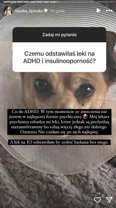 Blanka Lipińska wyjaśniła powód swojej decyzji