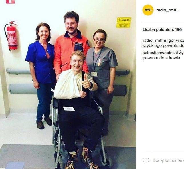 Igor Herbut trafił do szpitala