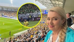 Kibice wywiesili transparent na posłankę PO. Ależ reakcja