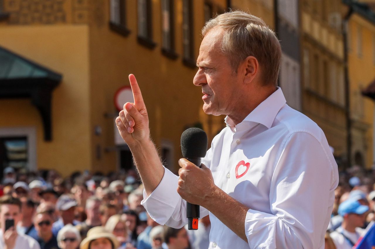 "Absolutny rekord". Tusk nie mógł się powstrzymać na marszu