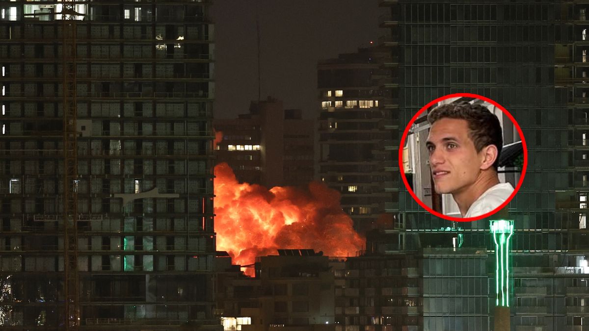 PAP/EPA / ATEF SAFADI / Instagram / Na zdjęciu: Arad Bar i bombardowania w Izraelu