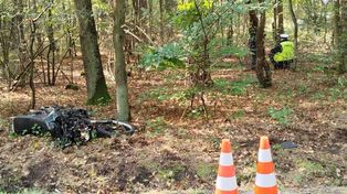 Rudy: Czołowe zderzenie. 37-letni motocyklista zginął na miejscu