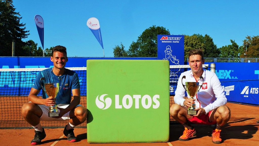Materiały prasowe / LOTOS PZT Polish Tour / Na zdjęciu: Piotr Matuszewski i Mateusz Kowalczyk, mistrzowie Talex Open 2019 w deblu