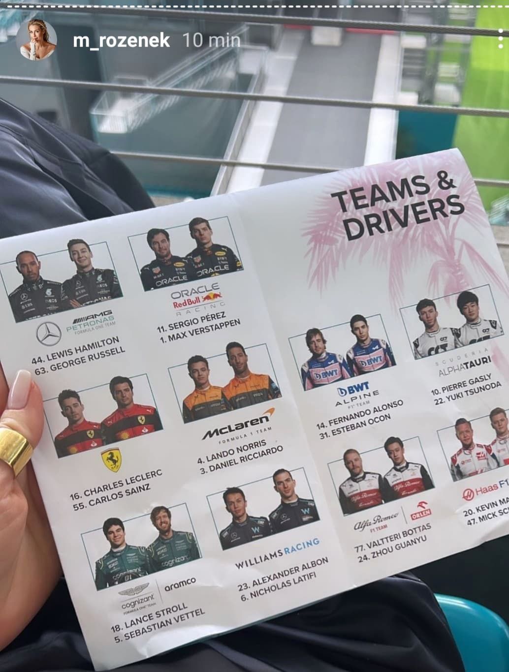 Małgorzata Rozenek i Radosław Majdan na F1 w Miami