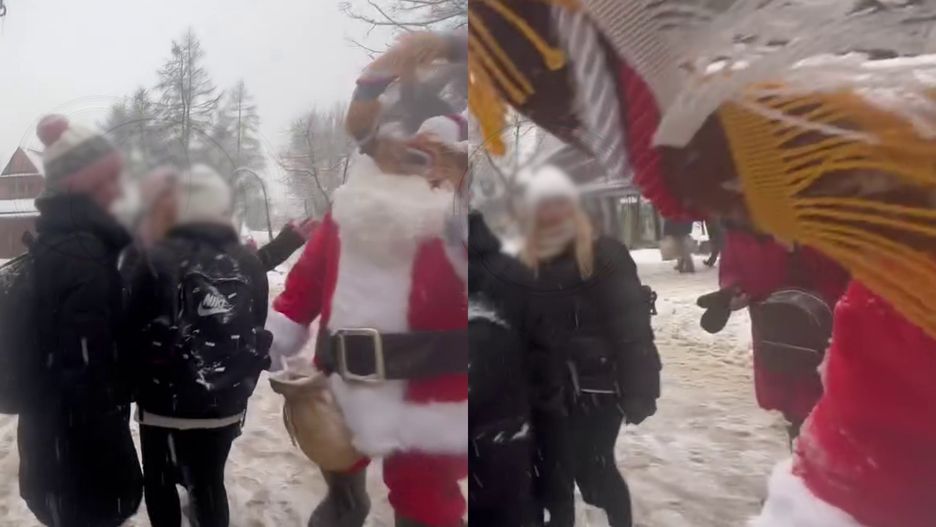 Mężczyzna przebrany za Mikołaja zaczepiał turystów