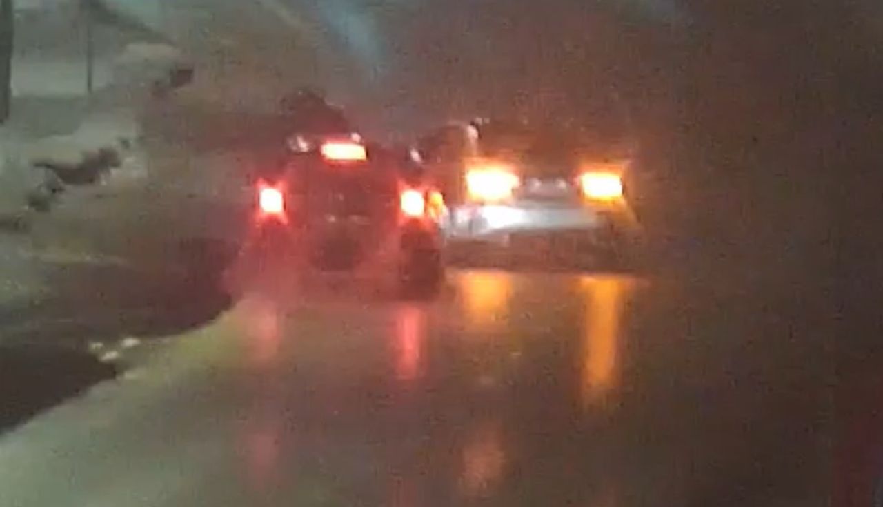 Nagle zaczęli zajeżdżać mu drogę. Pokazali nagranie. Oto finał