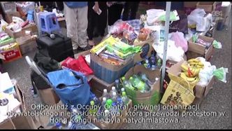 Demonstranci piąty dzień blokują ulice w Hong Kongu