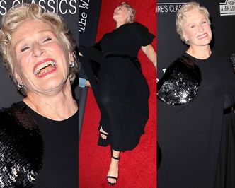 Glenn Close symuluje zgon na czerwonym dywanie