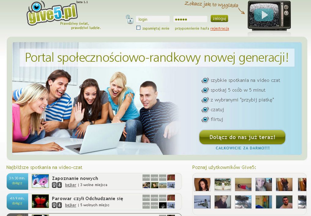 Give5.pl. Superszybkie randki wkraczają do polskiej sieci