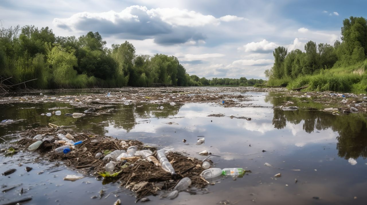 Zanieczyszczenie rzek makroplastikiem jest niezwykle niebezpieczne dla lokalnej fauny i flory.