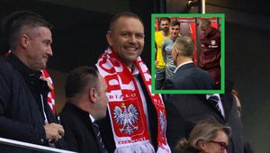 Karol Nawrocki odwiedził piłkarzy po meczu. Jest wideo