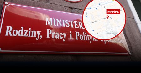 Warszawa. Mężczyzna z niebezpiecznymi przedmiotami wszedł do MRPiPS
