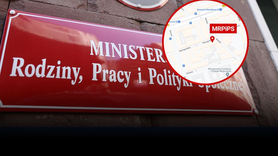 Mężczyzna z niebezpiecznymi przedmiotami wszedł na teren ministerstwa
