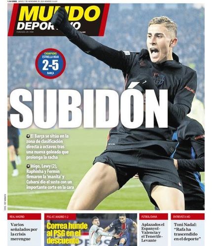 Czwartkowe wydanie "Mundo Deportivo".