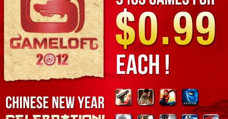 Z okazji Chińskiego Nowego Roku Gameloft przecenia swoje tytuły