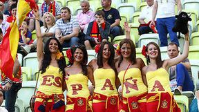 Kibice na meczu Chorwacja - Hiszpania