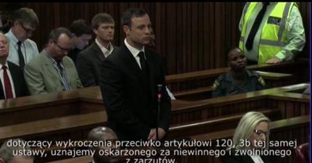 Sędzia uznała, że Pistorius jest winny nieumyślnego spowodowania śmierci
