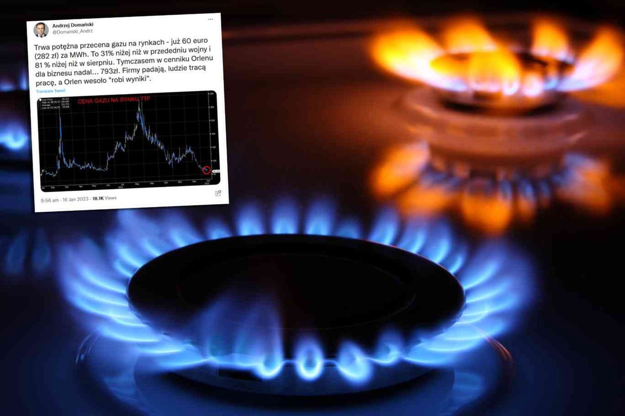 Gigantyczne spadki cen gazu, ale nie w Orlenie. Tak tłumaczy się spółka