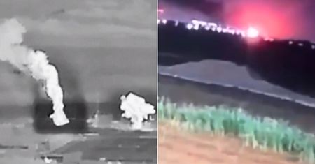 Seria potężnych eksplozji w Rosji. Moment ataku na rurociąg Przyjaźń
