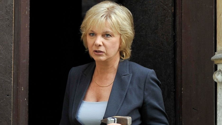Dorota Kamińska na planie "Plebanii"