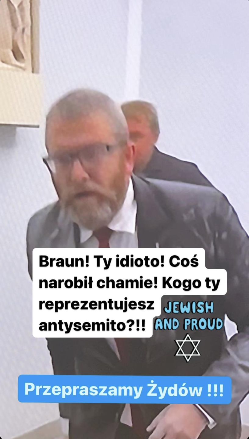 Reakcje celebrytów na zachowanie Grzegorza Brauna