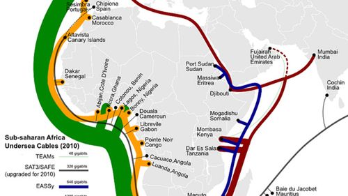 Jeden kabel odłączył od Sieci znaczną część Afryki 1