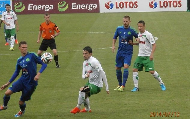 W ostatnim sparingu przed startem ligi, Lechia zmierzyła się z Panathinaikosem (fot. Paweł Doczyk)