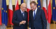 Tusk spotkał się z włoskim prezydentem.Rozmawiali o...