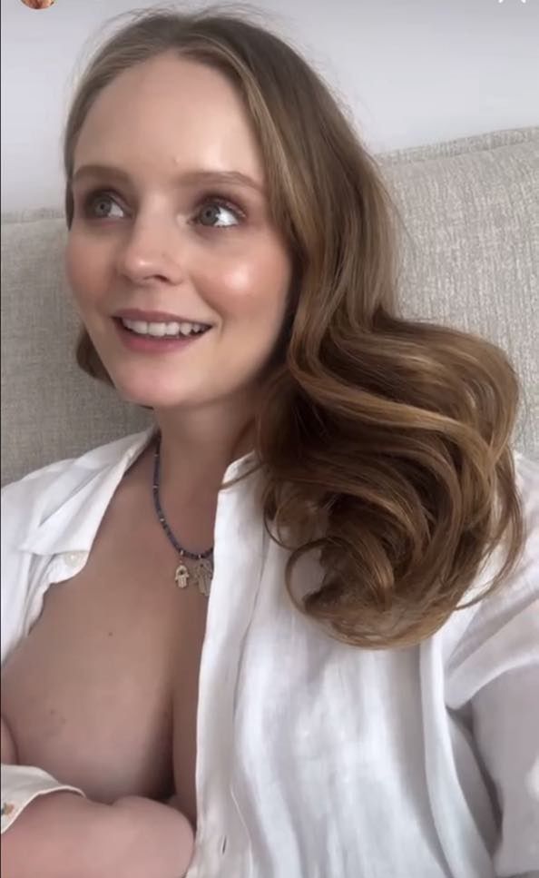 Olga Kalicka z córką
