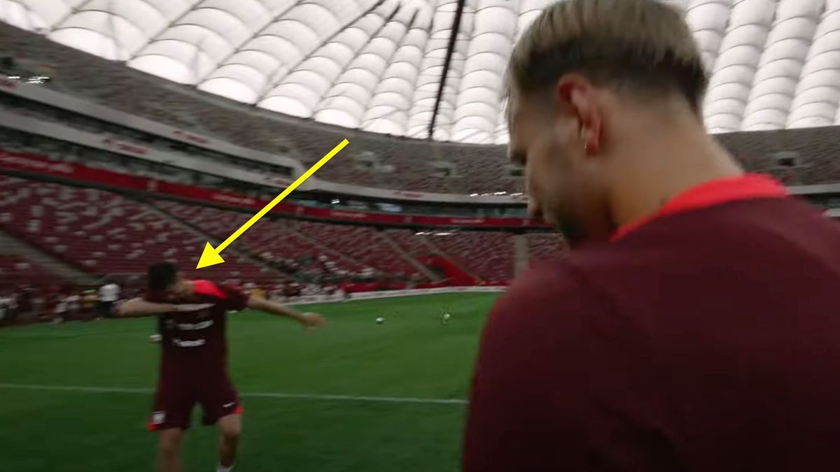 Zdjęcie okładkowe artykułu: YouTube / YT/Łączy nas piłka / Podczas zgrupowania polskiej reprezentacji panuje luźna atmosfera.