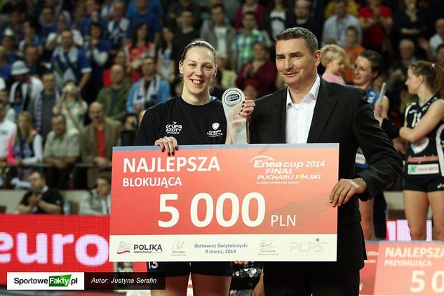 Katarzyna Mróz została najlepiej blokującą rozgrywek o Puchar Polski. Czy swoją dobrą formę przeniesie na starcia z Siódemką?