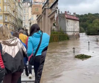 Stali i nagrywali powódź. W kilka chwil musieli się rozejść