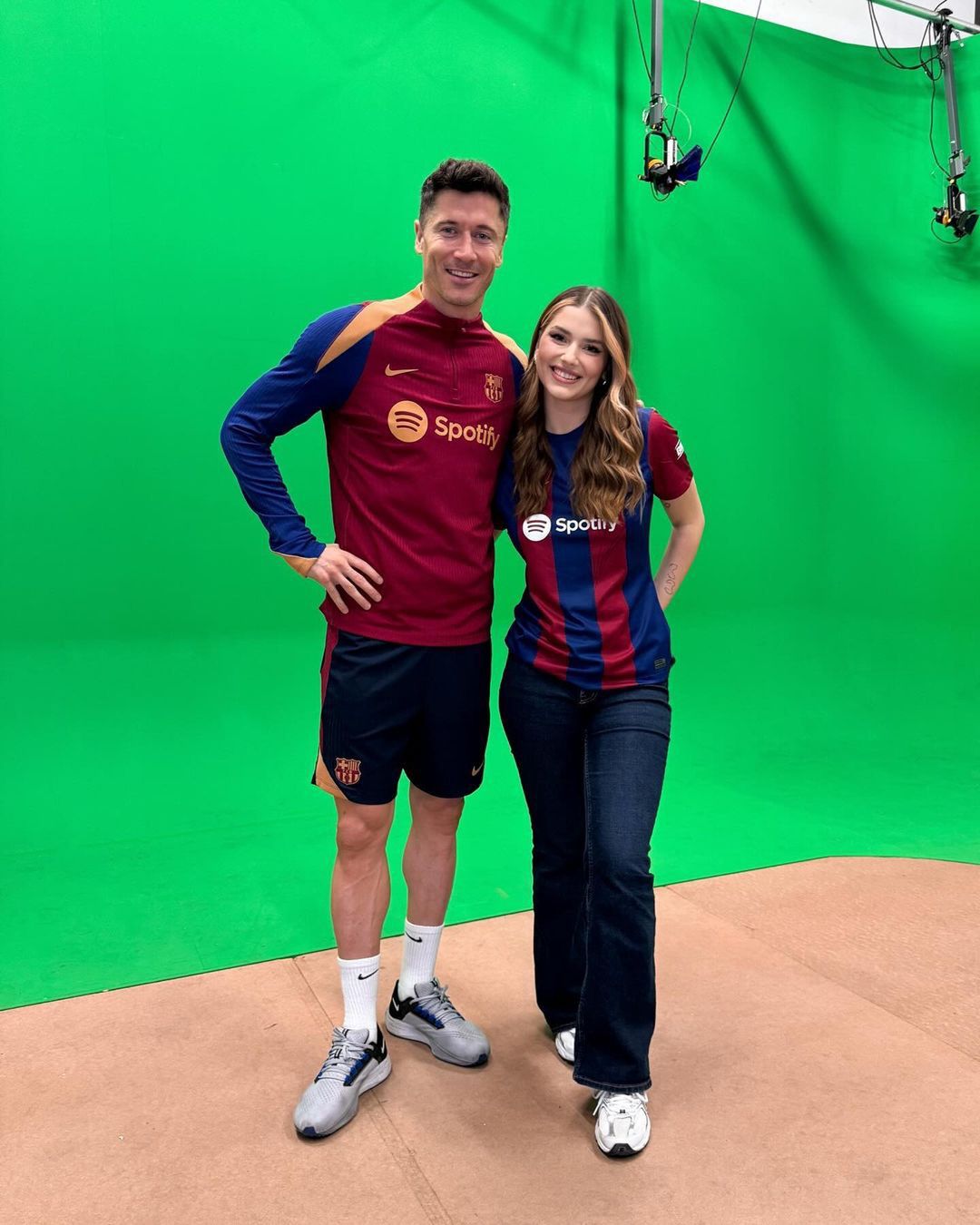 Robert Lewandowski i Julia Żugaj