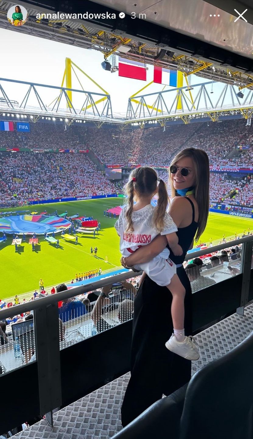 Anna Lewandowska z córką