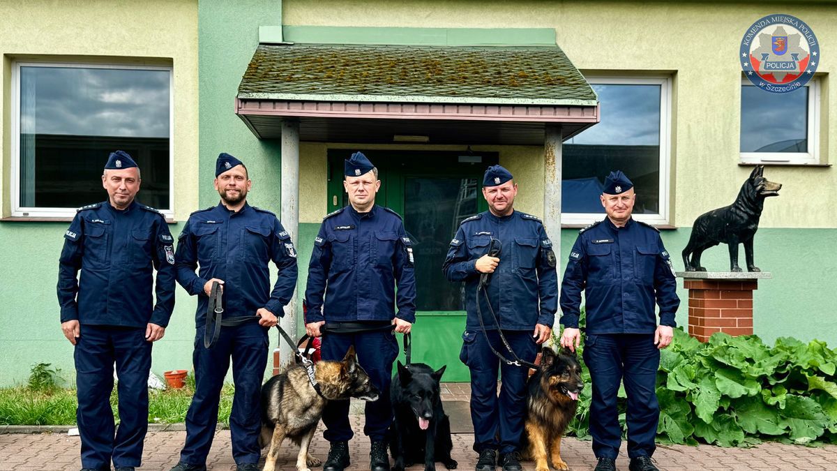 Trójka policyjnych psów przeszła na zasłużoną emeryturę