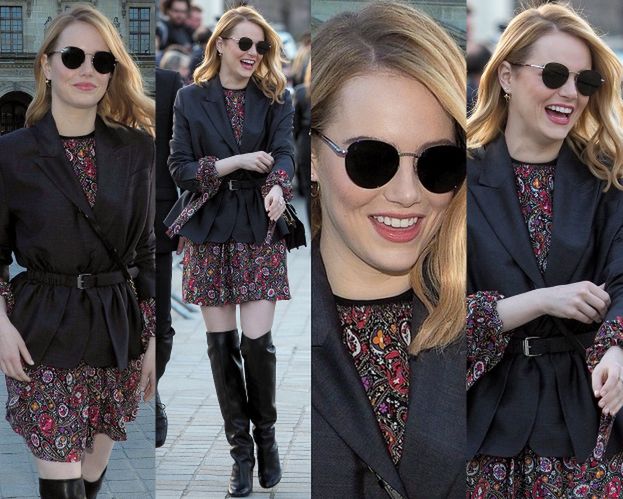 #TRENDY: Emma Stone w taliowanej marynarce