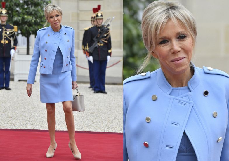 Brigitte Macron na inauguracji męża